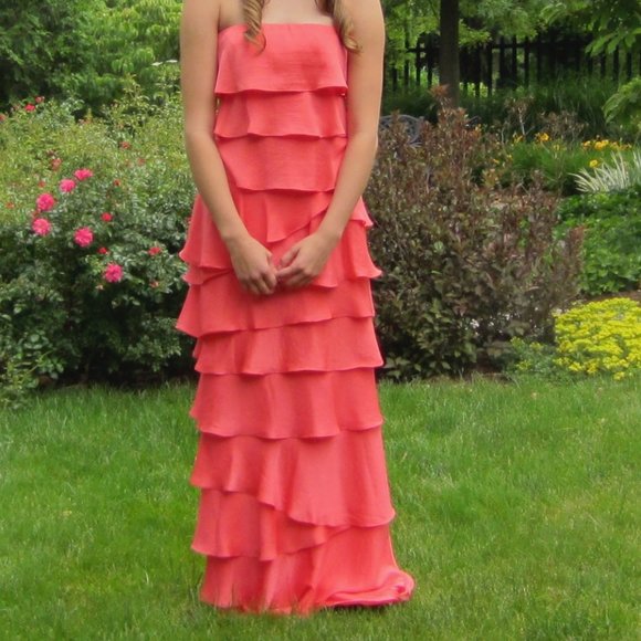 COPY - BCBGMaxAzria Strapless Ruffle Dress - Picture 6 of 6